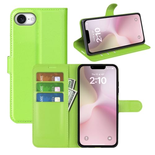 BOCTECH Hülle für Apple iPhone 16e, Handyhülle PU Leder Klappbar Schutzhülle Klapphülle mit Ständer, Kartenfach, Magnetschnalle Stoßfest Flip Cover Case Tasche für Apple iPhone 16e, Grün BOCTECH Hülle für Apple iPhone 16e, Handyhülle PU Leder Klappbar Schutzhülle Klapphülle mit Ständer, Kartenfach, Magnetschnalle Stoßfest Flip Cover Case Tasche für Apple iPhone 16e, Grün von BOCTECH