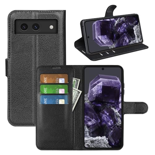 BOCTECH Hülle für Google Pixel 8A, Handyhülle PU Leder Klappbar Schutzhülle Klapphülle mit Ständer, Kartenfach, Magnetschnalle Stoßfest Flip Cover Case Tasche für Google Pixel 8A, Schwarz BOCTECH Hülle für Google Pixel 8A, Handyhülle PU Leder Klappbar Schutzhülle Klapphülle mit Ständer, Kartenfach, Magnetschnalle Stoßfest Flip Cover Case Tasche für Google Pixel 8A, Schwarz von BOCTECH