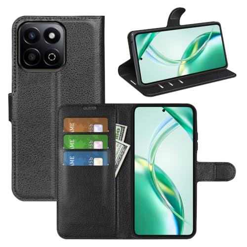 BOCTECH Hülle für Honor 200 Smart 5G, Handyhülle PU Leder Klappbar Schutzhülle Klapphülle mit Ständer, Kartenfach, Magnetschnalle Stoßfest Flip Cover Case Tasche für Honor 200 Smart 5G, Schwarz BOCTECH Hülle für Honor 200 Smart 5G, Handyhülle PU Leder Klappbar Schutzhülle Klapphülle mit Ständer, Kartenfach, Magnetschnalle Stoßfest Flip Cover Case Tasche für Honor 200 Smart 5G, Schwarz von BOCTECH