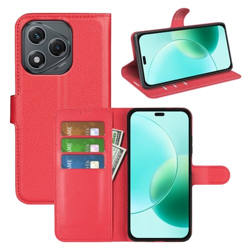 BOCTECH Hülle für Honor 400 Lite, Handyhülle PU Leder Klappbar Schutzhülle Klapphülle mit Ständer, Kartenfach, Magnetschnalle Stoßfest Flip Cover Case Tasche für Honor 400 Lite, Rot BOCTECH Hülle für Honor 400 Lite, Handyhülle PU Leder Klappbar Schutzhülle Klapphülle mit Ständer, Kartenfach, Magnetschnalle Stoßfest Flip Cover Case Tasche für Honor 400 Lite, Rot von BOCTECH