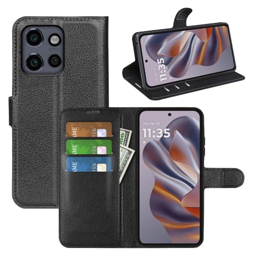 BOCTECH Hülle für Motorola Edge 50 Neo, Handyhülle PU Leder Klappbar Schutzhülle Klapphülle mit Ständer, Kartenfach, Magnetschnalle Stoßfest Flip Cover Case Tasche für Moto Edge 50 Neo, Schwarz BOCTECH Hülle für Motorola Edge 50 Neo, Handyhülle PU Leder Klappbar Schutzhülle Klapphülle mit Ständer, Kartenfach, Magnetschnalle Stoßfest Flip Cover Case Tasche für Moto Edge 50 Neo, Schwarz von BOCTECH