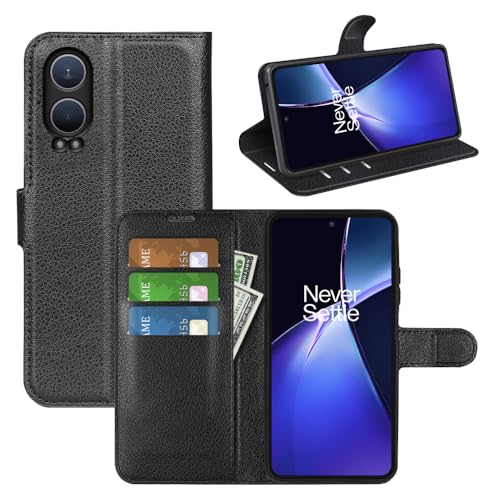 BOCTECH Hülle für Oneplus Nord CE 4 Lite, Handyhülle PU Leder Klappbar Schutzhülle Klapphülle mit Ständer, Kartenfach, Magnetschnalle Stoßfest Flip Cover Case Tasche für Oneplus CE 4 Lite, Schwarz BOCTECH Hülle für Oneplus Nord CE 4 Lite, Handyhülle PU Leder Klappbar Schutzhülle Klapphülle mit Ständer, Kartenfach, Magnetschnalle Stoßfest Flip Cover Case Tasche für Oneplus CE 4 Lite, Schwarz von BOCTECH