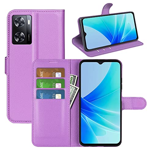 BOCTECH Hülle für Oppo A57S / A57 4G, Handyhülle PU Leder Klappbar Schutzhülle Klapphülle mit Ständer, Kartenfach, Magnetschnalle Stoßfest Flip Cover Case Tasche für Oppo A57S / A57 4G, Lila BOCTECH Hülle für Oppo A57S / A57 4G, Handyhülle PU Leder Klappbar Schutzhülle Klapphülle mit Ständer, Kartenfach, Magnetschnalle Stoßfest Flip Cover Case Tasche für Oppo A57S / A57 4G, Lila von BOCTECH