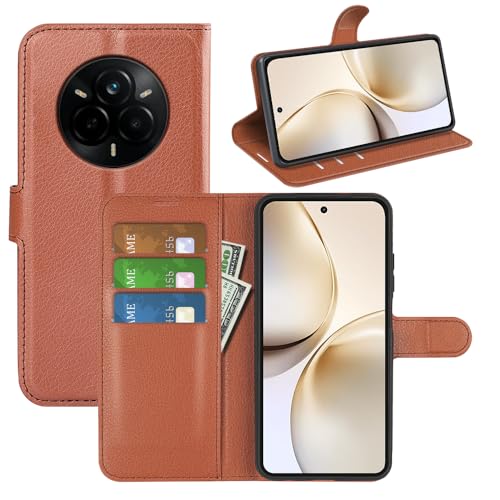 BOCTECH Hülle für Realme 14 Pro+ 5G, Handyhülle PU Leder Klappbar Schutzhülle Klapphülle mit Ständer, Kartenfach, Magnetschnalle Stoßfest Flip Cover Case Tasche für Realme 14 Pro Plus 5G, Braun BOCTECH Hülle für Realme 14 Pro+ 5G, Handyhülle PU Leder Klappbar Schutzhülle Klapphülle mit Ständer, Kartenfach, Magnetschnalle Stoßfest Flip Cover Case Tasche für Realme 14 Pro Plus 5G, Braun von BOCTECH