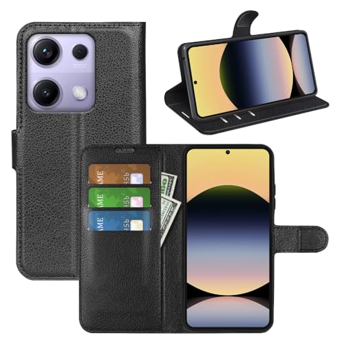 BOCTECH Hülle für Redmi Note 14s, Handyhülle PU Leder Klappbar Schutzhülle Klapphülle mit Ständer, Kartenfach, Magnetschnalle Stoßfest Flip Cover Case Tasche für Redmi Note 14s, Schwarz BOCTECH Hülle für Redmi Note 14s, Handyhülle PU Leder Klappbar Schutzhülle Klapphülle mit Ständer, Kartenfach, Magnetschnalle Stoßfest Flip Cover Case Tasche für Redmi Note 14s, Schwarz von BOCTECH