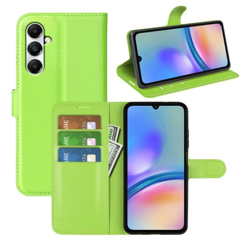 BOCTECH Hülle für Samsung Galaxy A05s, Handyhülle PU Leder Klappbar Schutzhülle Klapphülle mit Ständer, Kartenfach, Magnetschnalle Stoßfest Flip Cover Case Tasche für Samsung Galaxy A05s, Grün von BOCTECH
