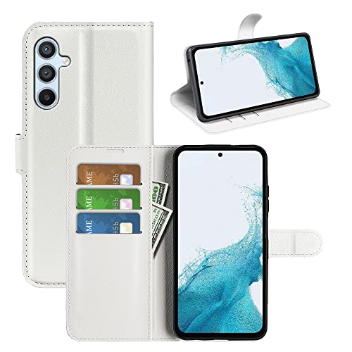BOCTECH Hülle für Samsung Galaxy A54 5G, Handyhülle PU Leder Klappbar Schutzhülle Klapphülle mit Ständer, Kartenfach, Magnetschnalle Stoßfest Flip Cover Case Tasche für Samsung A54 5G, Weiß BOCTECH Hülle für Samsung Galaxy A54 5G, Handyhülle PU Leder Klappbar Schutzhülle Klapphülle mit Ständer, Kartenfach, Magnetschnalle Stoßfest Flip Cover Case Tasche für Samsung A54 5G, Weiß von BOCTECH