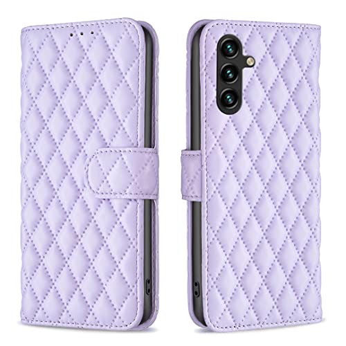 BOCTECH Hülle für Samsung Galaxy A55 5G, Handyhülle Leder Schutzhülle Klappbar mit Kartenfach, Magnetschnalle und Silikon Case Stoßfest Flip Cover Tasche Klapphülle für Mädchen, Lila BOCTECH Hülle für Samsung Galaxy A55 5G, Handyhülle Leder Schutzhülle Klappbar mit Kartenfach, Magnetschnalle und Silikon Case Stoßfest Flip Cover Tasche Klapphülle für Mädchen, Lila von BOCTECH