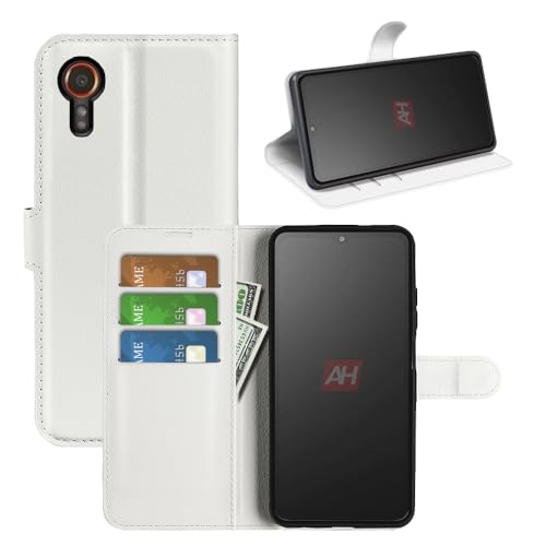BOCTECH Hülle für Samsung Galaxy Xcover 7, Handyhülle PU Leder Klappbar Schutzhülle Klapphülle mit Ständer, Kartenfach, Magnetschnalle Stoßfest Flip Cover Case Tasche für Samsung Galaxy Xcover 7, Weiß BOCTECH Hülle für Samsung Galaxy Xcover 7, Handyhülle PU Leder Klappbar Schutzhülle Klapphülle mit Ständer, Kartenfach, Magnetschnalle Stoßfest Flip Cover Case Tasche für Samsung Galaxy Xcover 7, Weiß von BOCTECH