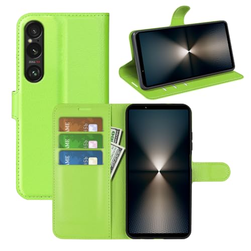 BOCTECH Hülle für Sony Xperia 1 VII / PDX256, Handyhülle PU Leder Klappbar Schutzhülle Klapphülle mit Ständer, Kartenfach, Magnetschnalle Stoßfest Flip Cover Case Tasche, Grün BOCTECH Hülle für Sony Xperia 1 VII / PDX256, Handyhülle PU Leder Klappbar Schutzhülle Klapphülle mit Ständer, Kartenfach, Magnetschnalle Stoßfest Flip Cover Case Tasche, Grün von BOCTECH