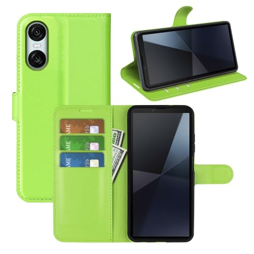 BOCTECH Hülle für Sony Xperia 10 VI, Handyhülle PU Leder Klappbar Schutzhülle Klapphülle mit Ständer, Kartenfach, Magnetschnalle Stoßfest Flip Cover Case Tasche für Sony Xperia 10 VI, Grün BOCTECH Hülle für Sony Xperia 10 VI, Handyhülle PU Leder Klappbar Schutzhülle Klapphülle mit Ständer, Kartenfach, Magnetschnalle Stoßfest Flip Cover Case Tasche für Sony Xperia 10 VI, Grün von BOCTECH