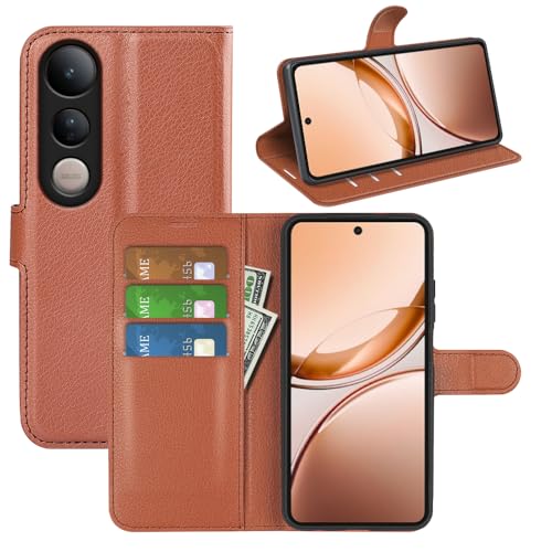 BOCTECH Hülle für Vivo V50 Lite 4G / 5G, Handyhülle PU Leder Klappbar Schutzhülle Klapphülle mit Ständer, Kartenfach, Magnetschnalle Stoßfest Flip Cover Case Tasche für Vivo V50 Lite, Braun BOCTECH Hülle für Vivo V50 Lite 4G / 5G, Handyhülle PU Leder Klappbar Schutzhülle Klapphülle mit Ständer, Kartenfach, Magnetschnalle Stoßfest Flip Cover Case Tasche für Vivo V50 Lite, Braun von BOCTECH