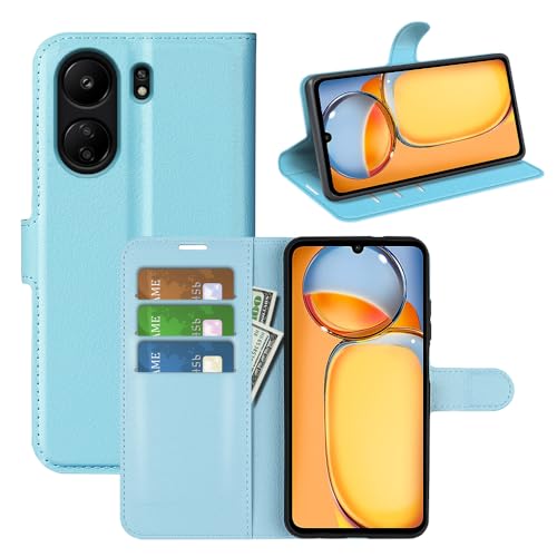 BOCTECH Hülle für Xiaomi Redmi 13C / Poco C65, Handyhülle PU Leder Klappbar Schutzhülle Klapphülle mit Ständer, Kartenfach, Magnetschnalle Stoßfest Flip Cover Case Tasche für Poco C65, Blau BOCTECH Hülle für Xiaomi Redmi 13C / Poco C65, Handyhülle PU Leder Klappbar Schutzhülle Klapphülle mit Ständer, Kartenfach, Magnetschnalle Stoßfest Flip Cover Case Tasche für Poco C65, Blau von BOCTECH
