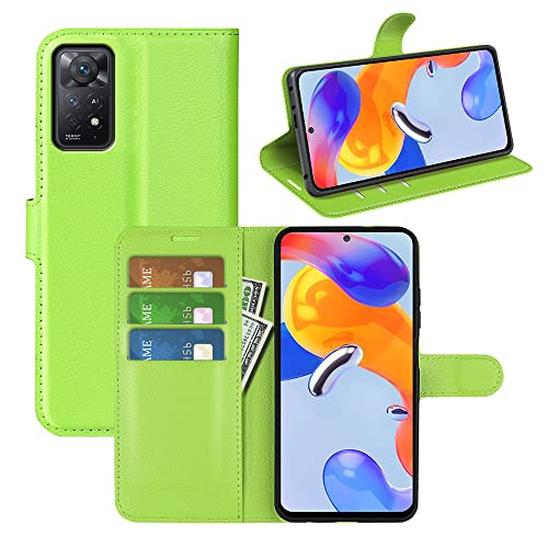 BOCTECH Hülle für Xiaomi Redmi Note 12 Pro 4G / Note 11 Pro 5G, Handyhülle PU Leder Klappbar Schutzhülle Klapphülle mit Ständer, Kartenfach, Magnetschnalle Stoßfest Flip Cover Case Tasche, Grün BOCTECH Hülle für Xiaomi Redmi Note 12 Pro 4G / Note 11 Pro 5G, Handyhülle PU Leder Klappbar Schutzhülle Klapphülle mit Ständer, Kartenfach, Magnetschnalle Stoßfest Flip Cover Case Tasche, Grün von BOCTECH