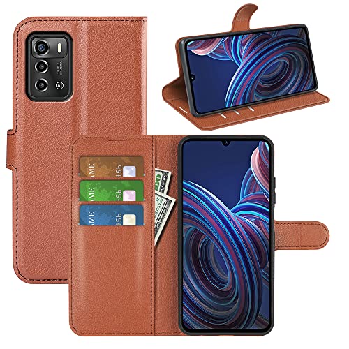 BOCTECH Hülle für ZTE Blade V40 Vita/ZTE Blade A72 4G, Handyhülle PU Leder Klappbar Schutzhülle Klapphülle mit Ständer, Kartenfach, Magnetschnalle Stoßfest Flip Cover Case Tasche, Braun BOCTECH Hülle für ZTE Blade V40 Vita/ZTE Blade A72 4G, Handyhülle PU Leder Klappbar Schutzhülle Klapphülle mit Ständer, Kartenfach, Magnetschnalle Stoßfest Flip Cover Case Tasche, Braun von BOCTECH