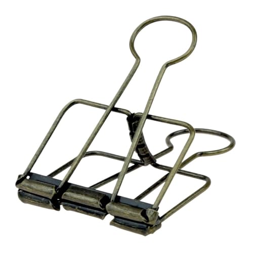 2–10 Stück Büroklammern, silberfarben, rotgold, Binder-Clips, Seitenhalter, Büro, Studium, Binder-Clips, Foto-Klemme, Büro, Schule, Schreibtisch-Organizer (Bronze) von BODOBTF