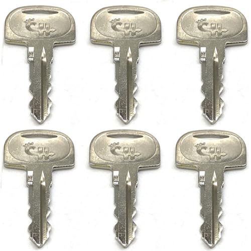 BODYA 6Pcs 601 Excavator Keys Zündschlüssel Baumaschinen Ersatzschlüssel für Sany 601 Key Mini Bagger Broderson Crane von BODYA