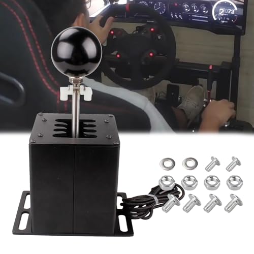 BODYGAD Lenkrad Simulator Sequential Shifter PC, USB Truck Simulator Shifter, USB Simulator Gear Shifter für Logitech G27 G29 G920 G923 für Thrustmaster Th8A T300RS T500 GT von BODYGAD