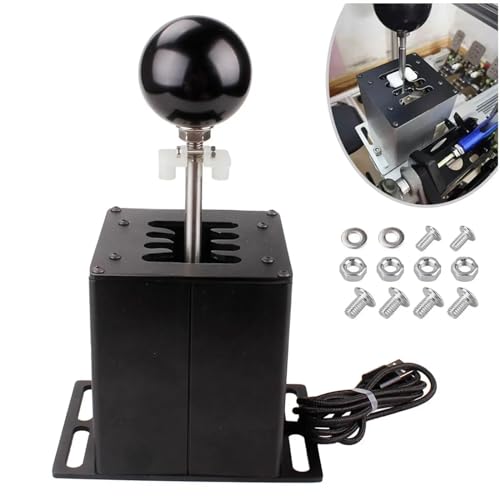 Schalthebel für G29, PC Simulator Schalthebel für Logitech G29/G27 für Thrustmaster T300RS Racing Lenkrad Sequenzieller H Schalthebel Kompatibel mit ATS ETS Dust WRC Sim Racing Games 7+R Schwarz Schalthebel für G29, PC Simulator Schalthebel für Logitech G29/G27 für Thrustmaster T300RS Racing Lenkrad Sequenzieller H Schalthebel Kompatibel mit ATS ETS Dust WRC Sim Racing Games 7+R Schwarz von BODYGAD