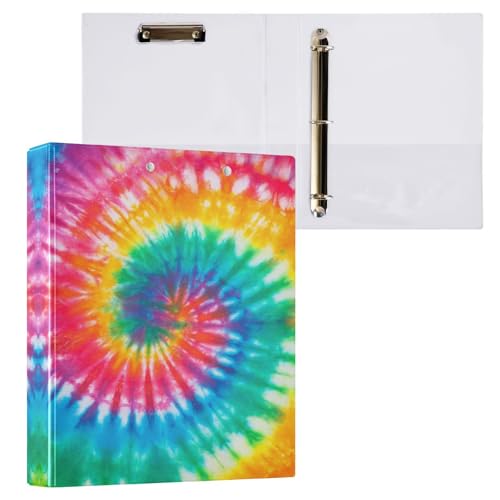 Ringbuch mit 3 Ringen, Batikfärbung, 3,8 cm, rund, Sichtbuch mit 200 Blatt, für Kinder, Schulbedarf, Damen, Herren, Büro, 1 Packung Ringbuch mit 3 Ringen, Batikfärbung, 3,8 cm, rund, Sichtbuch mit 200 Blatt, für Kinder, Schulbedarf, Damen, Herren, Büro, 1 Packung von BOENLE