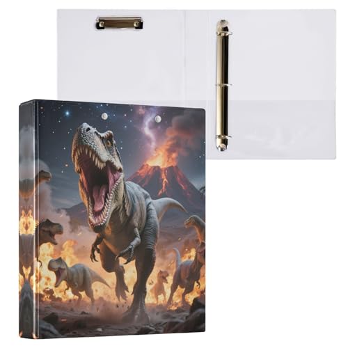 Ringbuch mit 3 Ringen, Dinosaurier-Brüllen, 3,8 cm, rund, Sichtbuch mit 200 Blatt, für Kinder, Schulbedarf, Damen, Herren, Büro, 1 Packung Ringbuch mit 3 Ringen, Dinosaurier-Brüllen, 3,8 cm, rund, Sichtbuch mit 200 Blatt, für Kinder, Schulbedarf, Damen, Herren, Büro, 1 Packung von BOENLE