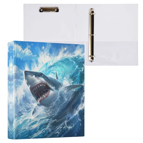 Ringbuch mit 3 Ringen, Haifischblau, Ozeanwelle, 3,8 cm, rund, Sichtbuch mit 200 Blatt, für Kinder, Schulbedarf, Damen, Herren, Büro, 1 Packung Ringbuch mit 3 Ringen, Haifischblau, Ozeanwelle, 3,8 cm, rund, Sichtbuch mit 200 Blatt, für Kinder, Schulbedarf, Damen, Herren, Büro, 1 Packung von BOENLE