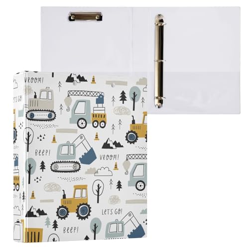 Ringbuch mit 3 Ringen, niedliches Auto, LKW, Traktor, 3,8 cm, rund, Sichtbuch mit 200 Blatt, für Kinder, Schulbedarf, Damen, Herren, Büro, 1 Packung Ringbuch mit 3 Ringen, niedliches Auto, LKW, Traktor, 3,8 cm, rund, Sichtbuch mit 200 Blatt, für Kinder, Schulbedarf, Damen, Herren, Büro, 1 Packung von BOENLE