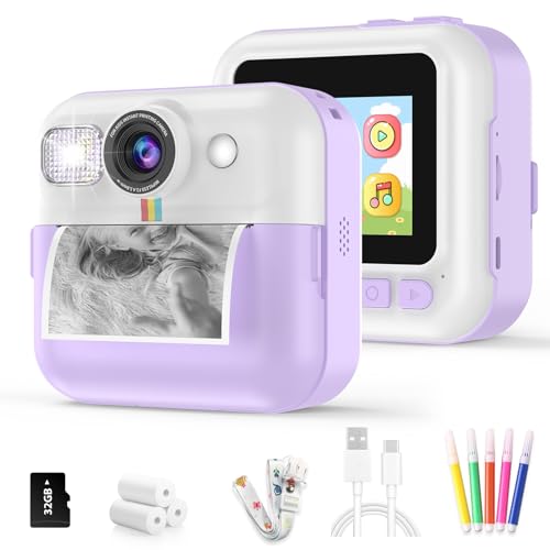 BOFIDAR Sofortdruckkamera für Kinder, Digitalkamera, Video, Kleinkind, Druckkamera, Weihnachten, Geburtstag, Geschenk, tragbares Kinderspielzeug, für 3, 4, 5, 6, 7, 8, 9, 10 Jahre alte Mädchen BOFIDAR Sofortdruckkamera für Kinder, Digitalkamera, Video, Kleinkind, Druckkamera, Weihnachten, Geburtstag, Geschenk, tragbares Kinderspielzeug, für 3, 4, 5, 6, 7, 8, 9, 10 Jahre alte Mädchen von BOFIDAR