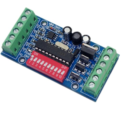 BOFRHME Mini 3CH LED Controller RGB DMX512 Decoder, 3 K 1 Gruppe, für LED-Lichtstreifenmodul DC 5V-24V 15A MINI-3CH-V1 BOFRHME Mini 3CH LED Controller RGB DMX512 Decoder, 3 K 1 Gruppe, für LED-Lichtstreifenmodul DC 5V-24V 15A MINI-3CH-V1 von BOFRHME