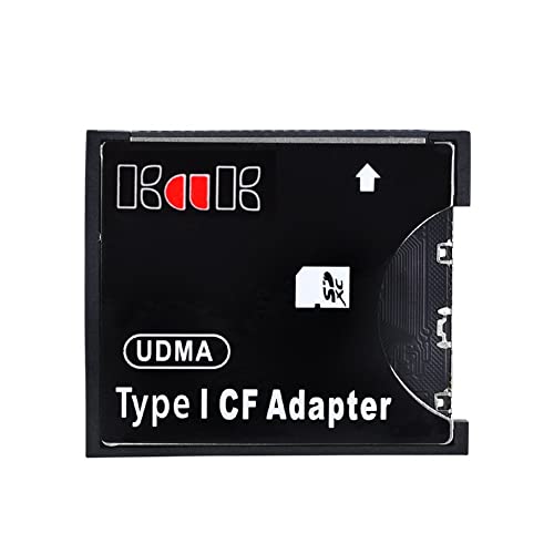 BOFRHME SD auf Typ I Adapter, Kunststoff, unterstützt SD SDHC SDXC MMC Karte auf Standard Compact Flash Typ I Kartenleser Konverter von BOFRHME