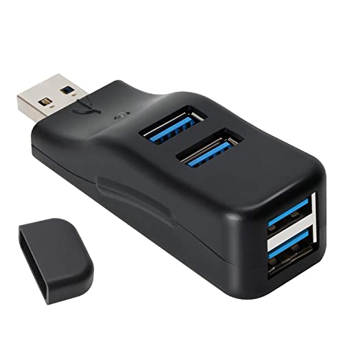 BOFRHME USB 3.0 Hub Adapter Extender Mini Splitter Box 4 Ports für Laptop Mobile High Speed U Disk Reader von BOFRHME