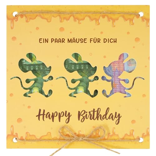 BOFUNX Geldgeschenk Geburtstag Happy Birthday Geburtstagskarte Lustige Geldgeschenk Verpackung für Freunde Familie Jungen Mädchen von BOFUNX