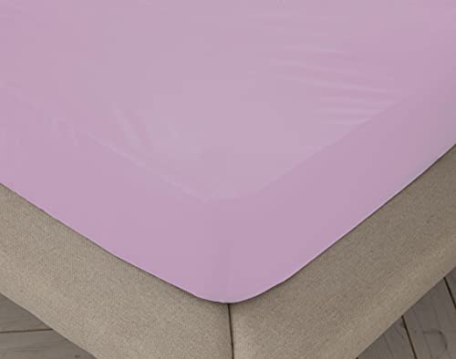 Spannbettlaken, Rosa, 100% Baumwolle, für Bett von 105 cm (105 x 190 cm) von BOHEME