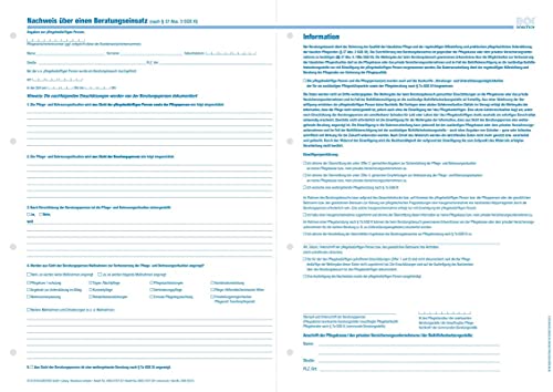 50x Formular Nachweis über einen Beratungseinsatz von BOI