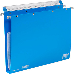 BOI Patienten-Dokumentations-Hängemappe 4-Ringe Economy Click-Line blau Boden: 3,0 cm von BOI