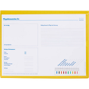 BOI Patienten-Dokumentationsmappe Professional-Line DIN A4 quer gelb von BOI