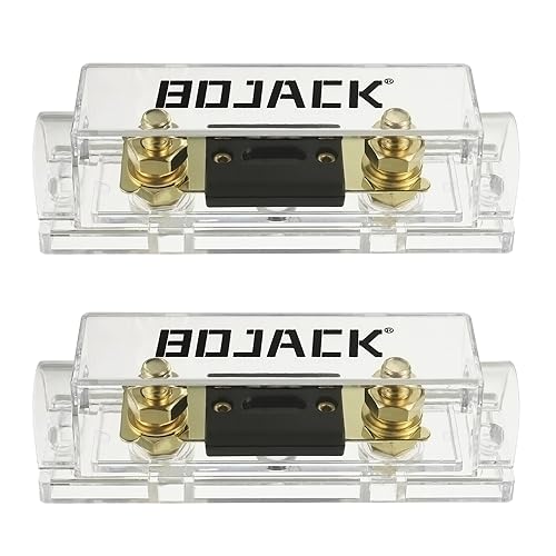 BOJACK 2 STK. 30A ANL-Sicherungshalter und 2 STK. 30 Amp 32 VDC ANL-Sicherungen für Audio- und Videosysteme von BOJACK