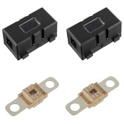 BOJACK 2 Stück ANS Auto-Sicherungshalter und 2 Stück Hochstrom-Bolt-On-Midi-Sicherungen 175A Ampere für Autos, LKWs, Fahrzeuge BOJACK 2 Stück ANS Auto-Sicherungshalter und 2 Stück Hochstrom-Bolt-On-Midi-Sicherungen 175A Ampere für Autos, LKWs, Fahrzeuge von BOJACK