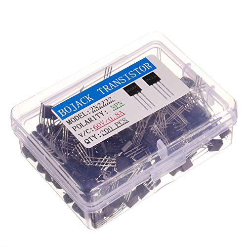 BOJACK 2N2222 NPN Allzweck-Transistoren, 60 V, 0,8 A, 0,5 W, 250 MHz, 200 Stück von BOJACK