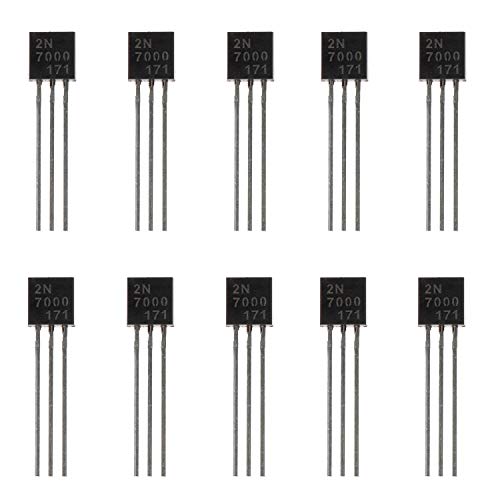 BOJACK 2N7000 MOSFET Transistoren 200mA 60V N-Kanal Feldeffekt Transistoren TO-92 (Packung mit 100 Stück) von BOJACK