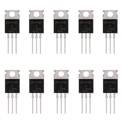 BOJACK IRF4905 MOSFET Transistoren IRF4905S 74 A 55 V P-Kanal Leistungs MOSFET TO-220AB (Packung mit 10 Stück) von BOJACK