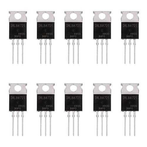 BOJACK IRLB8721 MOSFET Transistoren IRLB8721PBF 30 V 62 A N-Kanal Leistungs MOSFET TO-220 (Packung mit 10 Stück) von BOJACK