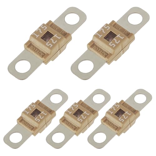 BOJACK Midi Hochstromsicherung Bolt-on Sicherung 175A Ampere Hellbraun für PKW, LKW, Baufahrzeuge, Busse, Wohnwagen (5 Stück 175A) von BOJACK