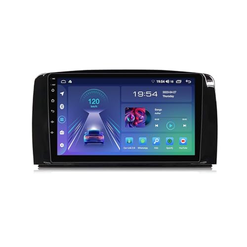 9 Zoll Touchscreen Android 12 Autoradio GPS Navigation Für Benz R300 R350 2007-2011 Unterstützt WiFi Bluetooth 5.0 DSP RDS Rückfahrkamera + Lenkradsteuerung Mit CarPlay Android Auto (Size : M700S - 8 von BOJONI
