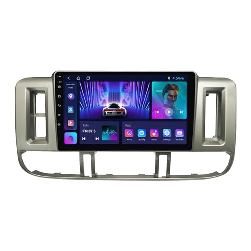 Android 12 Autoradio GPS Navigation Für Nissan X-Trail 2001-2006 9 Zoll IPS Touchscreen Multimedia Player Unterstützt WIFI Bluetooth 5.0 Mirror Link Kabelloses CarPlay Android Auto SWC+ Rückfahrkamera von BOJONI