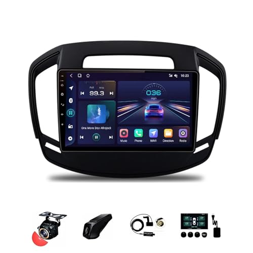 Android 13 Doppel Din 9-Zoll-HD-Touchscreen Autoradio für Opel Insignia 2013-2017 mit Kabelloses CarPlay GPS Navigation Rückfahrkamera Lenkradsteuerung Bluetooth (Size : T1[1+16G]) von BOJONTN