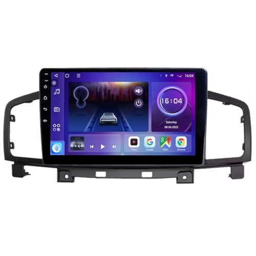 BOJONTN 10 Zoll Android 14 Touchscreen Bildschirm Autoradio 2 Din für Nissan Elgrand 370z Quest 2012-2015 mit Kabellosem Carplay Bluetooth GPS Navi Lenkradsteuerung Rückfahrkamera(F5 (8+256G)) von BOJONTN