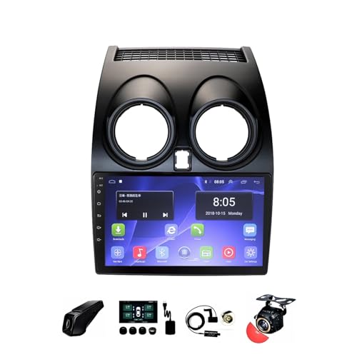 BOJONTN 9 Zoll Doppel Din Android 12 Autoradio,für Nissan Qashqai 1 J10 2006-2013,mit CarPlay Rückfahrkamera Lenkradsteuerung Bluetooth GPS Navigation FM Digitalradio Mikrofon WiFi (Size : Y20 2+32G) von BOJONTN
