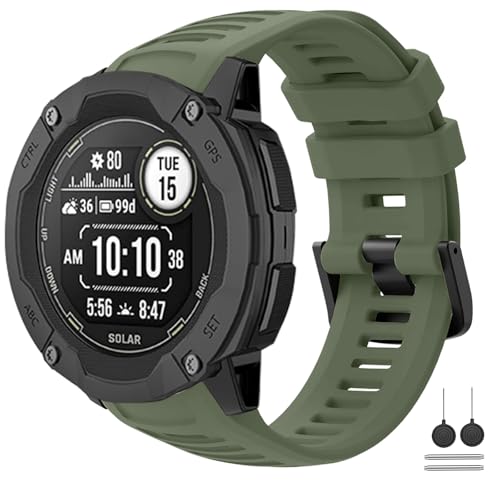 BOJYS Armband Kompatibel mit Garmin Instinct 2X, 26mm Weiches Silikon Ersatzbänder Atmungsaktiv Wasserdichtes Sport Armband für Garmin Instinct 2X/Instinct 2X Solar/Instinct 2X Solar Tactical BOJYS Armband Kompatibel mit Garmin Instinct 2X, 26mm Weiches Silikon Ersatzbänder Atmungsaktiv Wasserdichtes Sport Armband für Garmin Instinct 2X/Instinct 2X Solar/Instinct 2X Solar Tactical von BOJYS