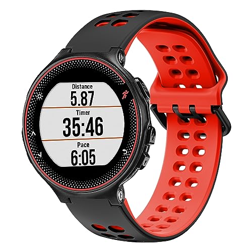 BOJYS Forerunner 235 Armband Silikon, Ersatzarmband Einstellbar Uhrenarmbänd Doppelte Farbe Sport Armband für Forerunner 735XT 235 235Lite 230 220 620 630 Approach S20 S6 S5 BOJYS Forerunner 235 Armband Silikon, Ersatzarmband Einstellbar Uhrenarmbänd Doppelte Farbe Sport Armband für Forerunner 735XT 235 235Lite 230 220 620 630 Approach S20 S6 S5 von BOJYS